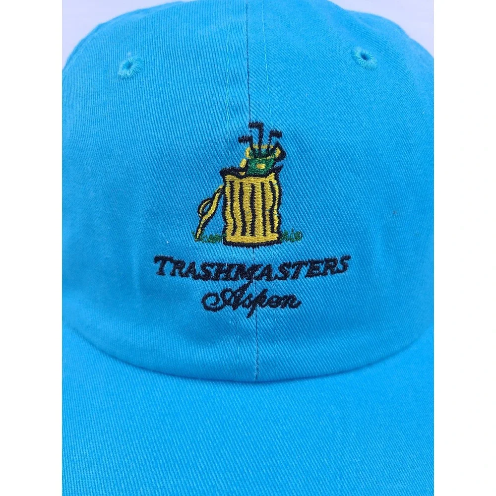 American‎ Dry Goods Trashmasters Aspen Golf Hat Blue Cotton Adjustable Cap 0166
